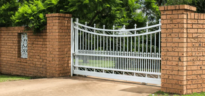 Aluminum Single Swing Driveway Gates