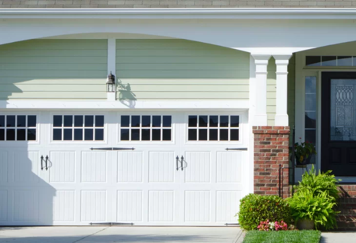 Two beautiful garage doors after professional garage door installation by Your Garage Door Guys in Ventura County, California